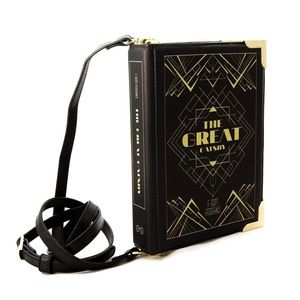 The Great Gatsby book crossbody purse bag F Scott Fitzgerald vegan leather